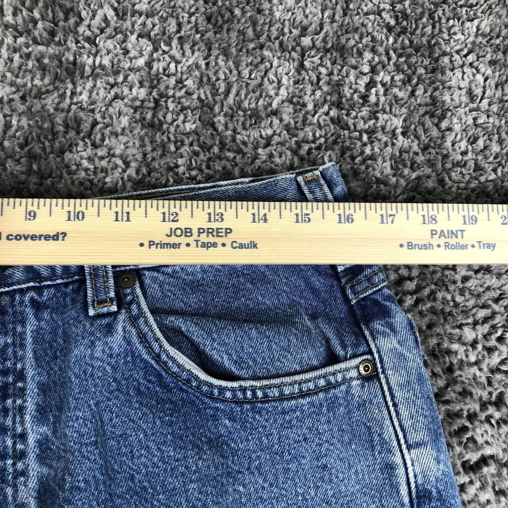 Carhartt Jeans‎ Mens 32x32 Blue Relaxed Fit Straight Leg Denim Flannel Lined